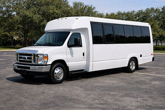 18-passenger minibus available for charter in Norman, OK